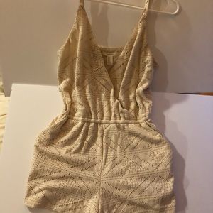 Cream Colored Festival Romper